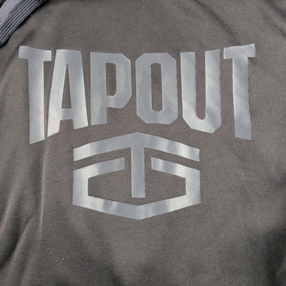 Tapout Hoodie Unisex Size M Black Athletic Pullover Long Sleeve Fleece Lined - Picture 3 of 5